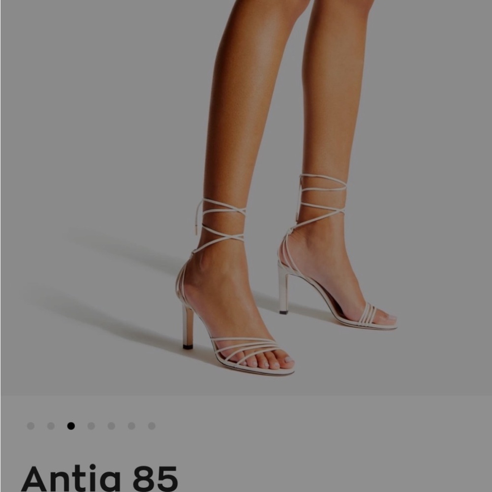 Jimmy Choo Pink Strappy Ankle-Tie Heeled Sandals